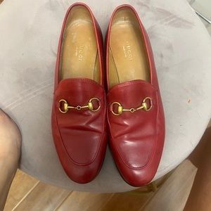 Women’s Agnello Plonge loafers in hibiscus red Authentic size 37 1/2.